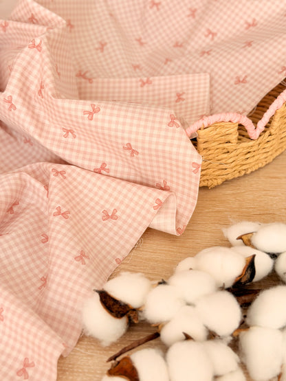 Cotton Twill Bow Vichy