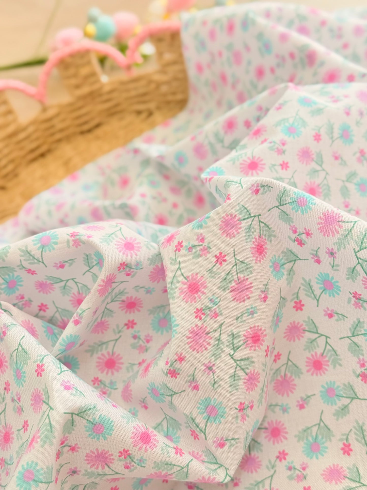 Printed Cotton Pastel Meadow