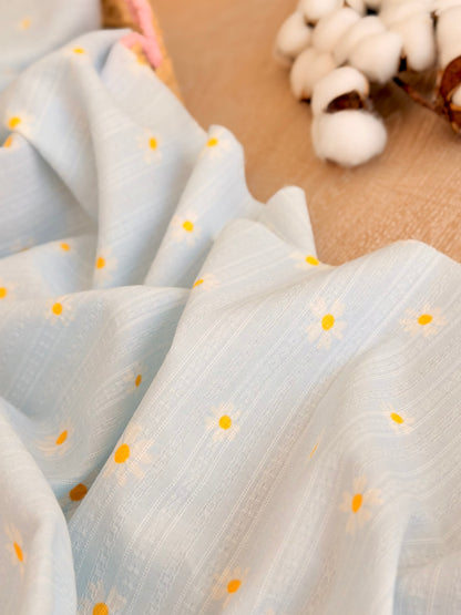 Embroidered Cotton Daisy Blush