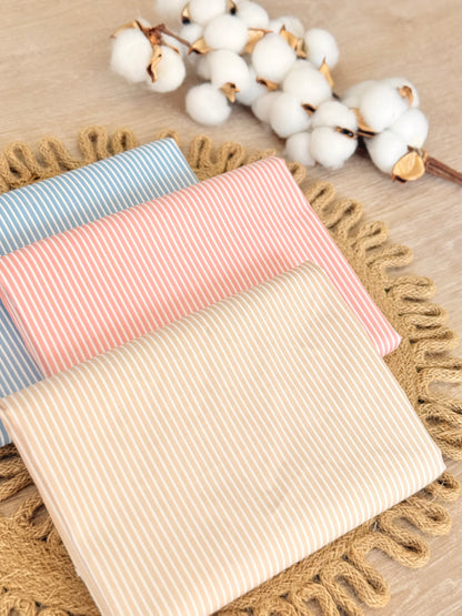 Cotton Twill Pastel Stripes