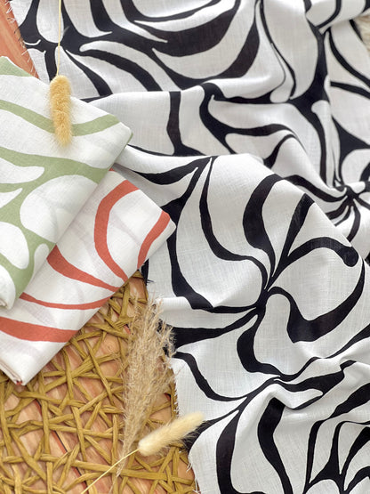 Printed Linen Flow Rythm
