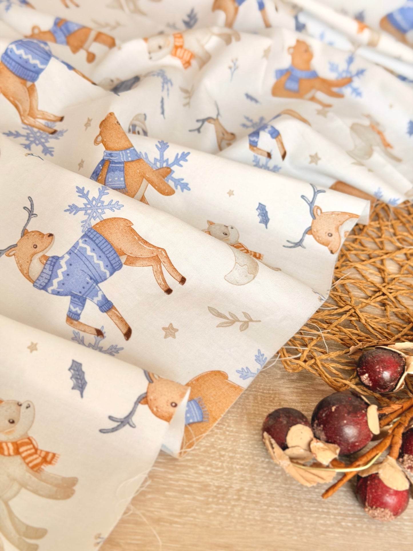 Cotton Twill Winter Friends