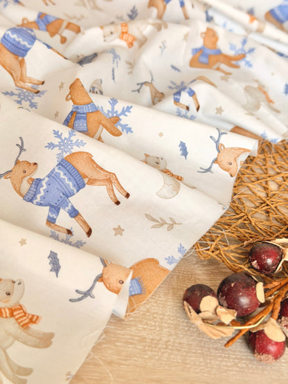 Cotton Twill Winter Friends
