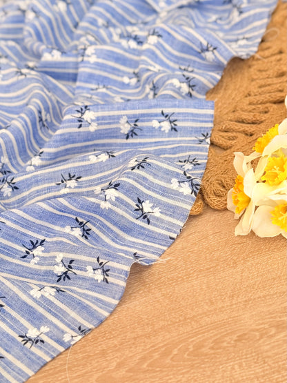 Printed Linen Skyline Bloom