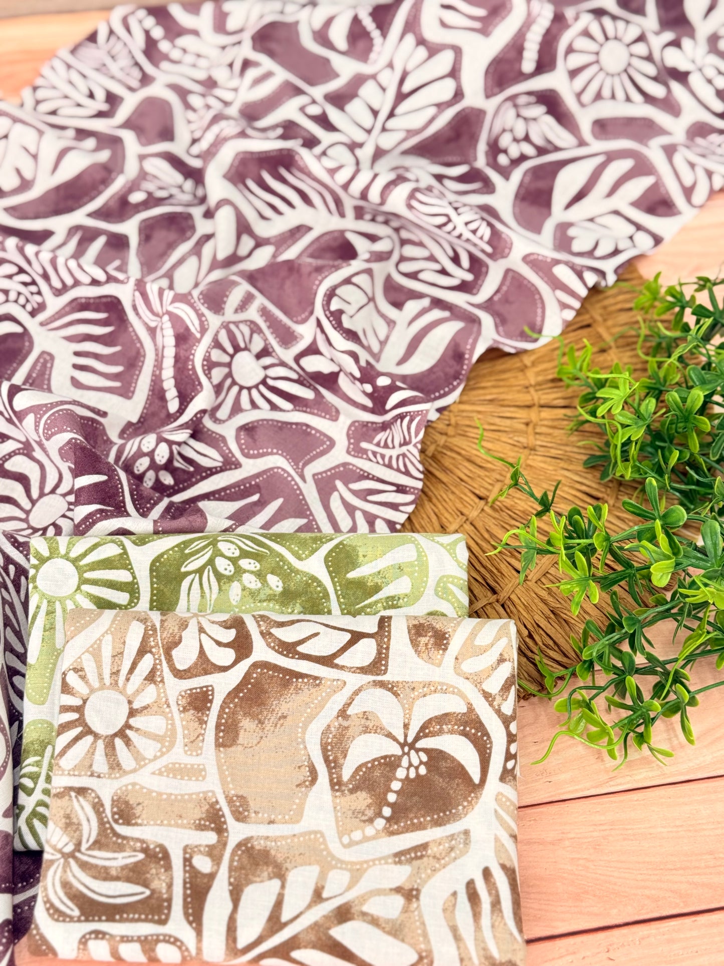 Printed Linen Sahara Tiles