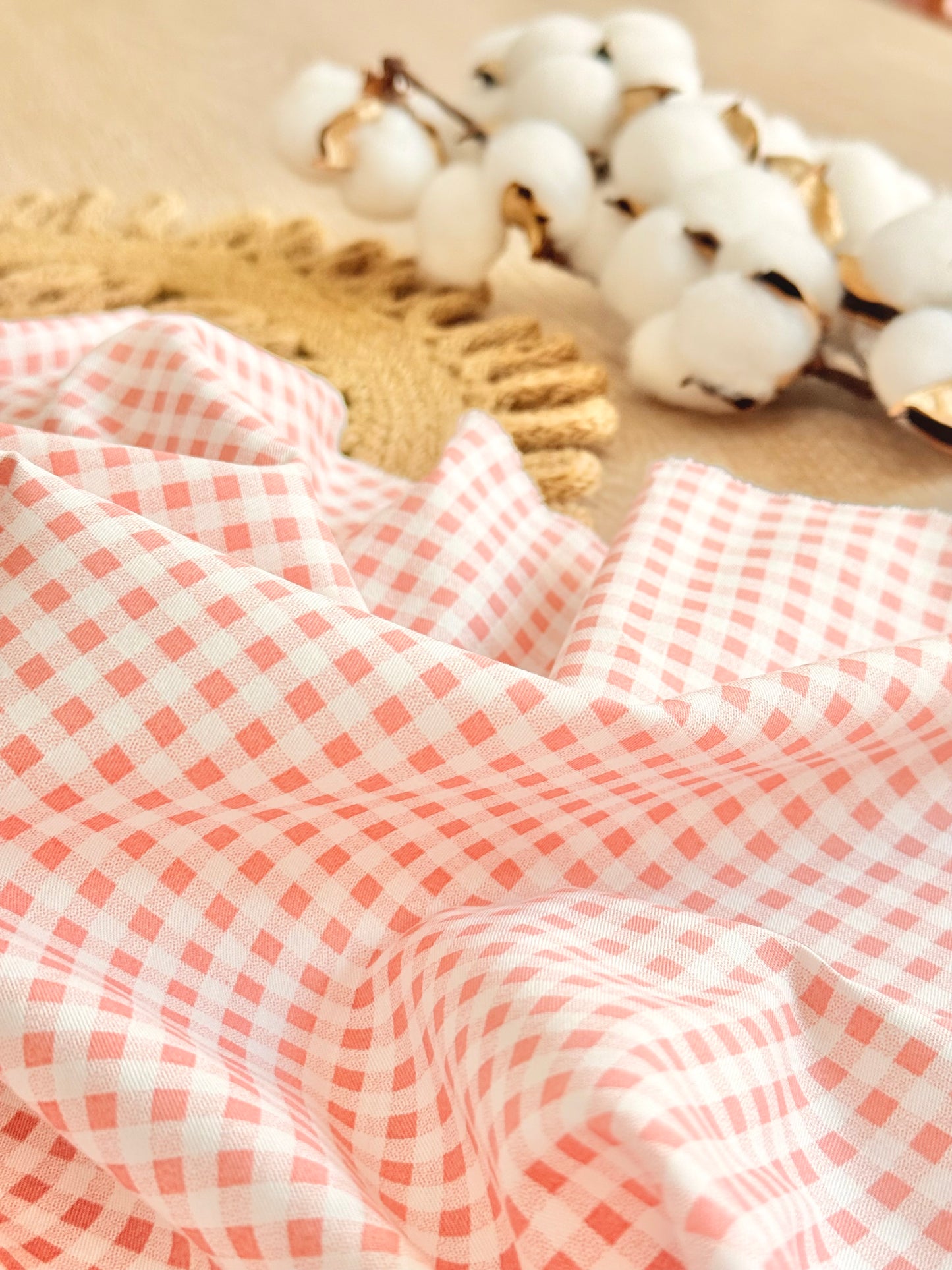 Cotton Twill Pastel Vichy