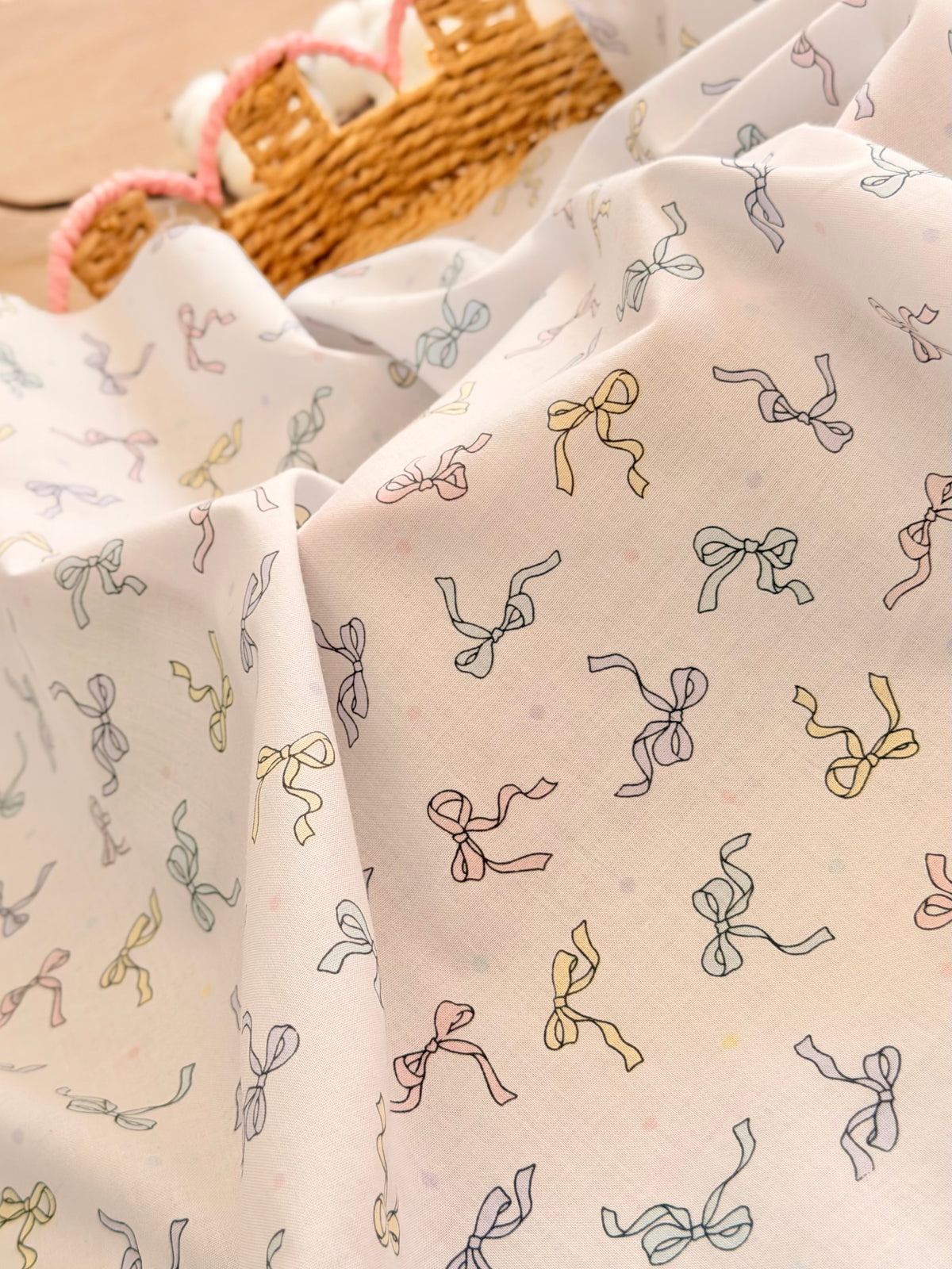 Printed Cotton Pastel Ribbons