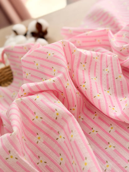 Embroidered Cotton Daisy Lane
