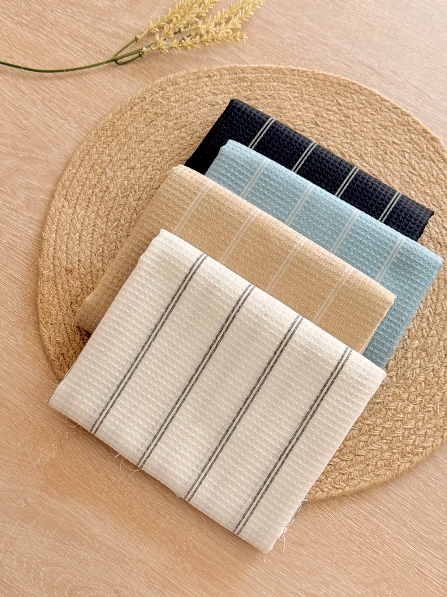 Waffle Fabric Coastal Texture