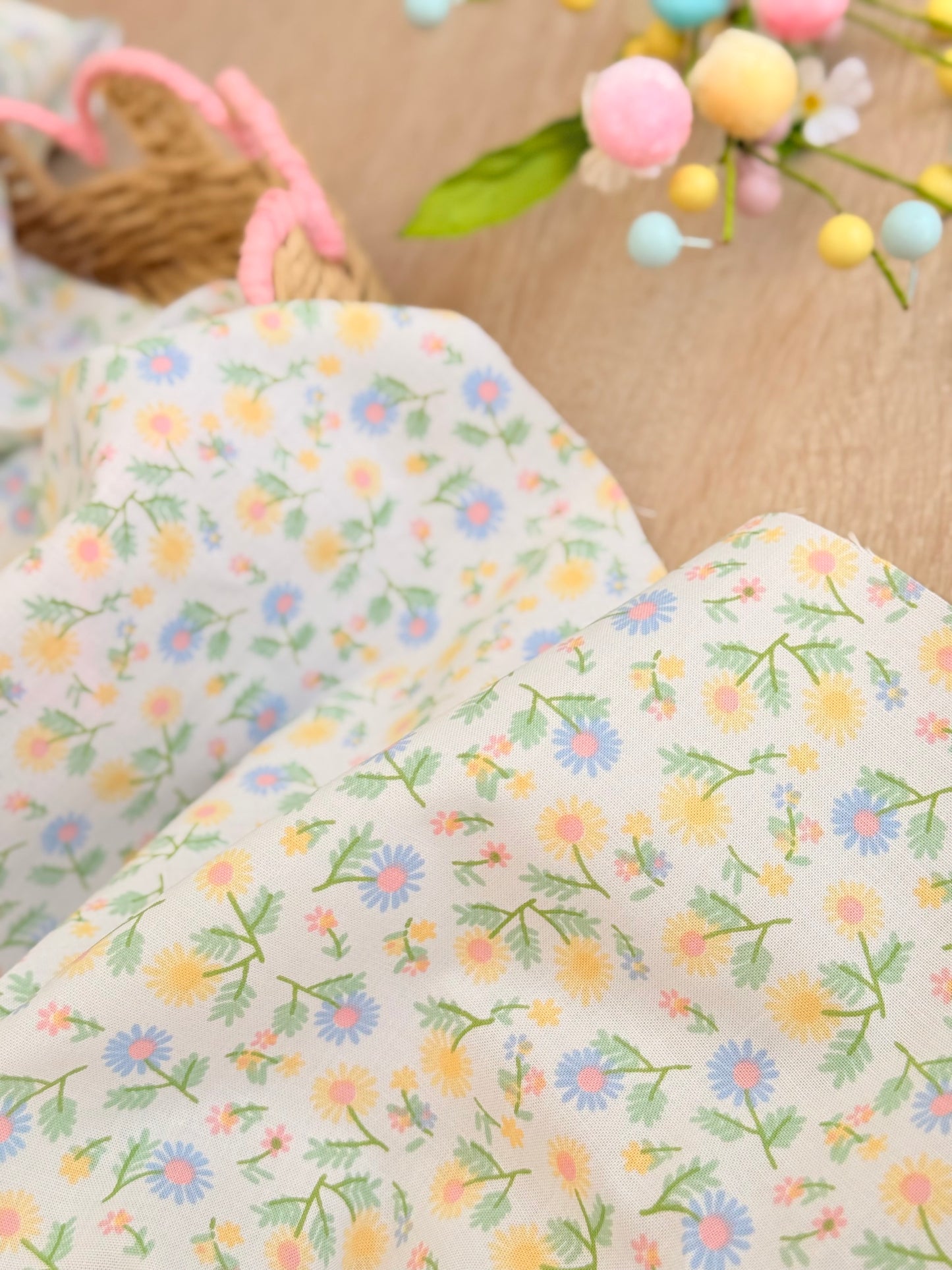 Printed Cotton Pastel Meadow