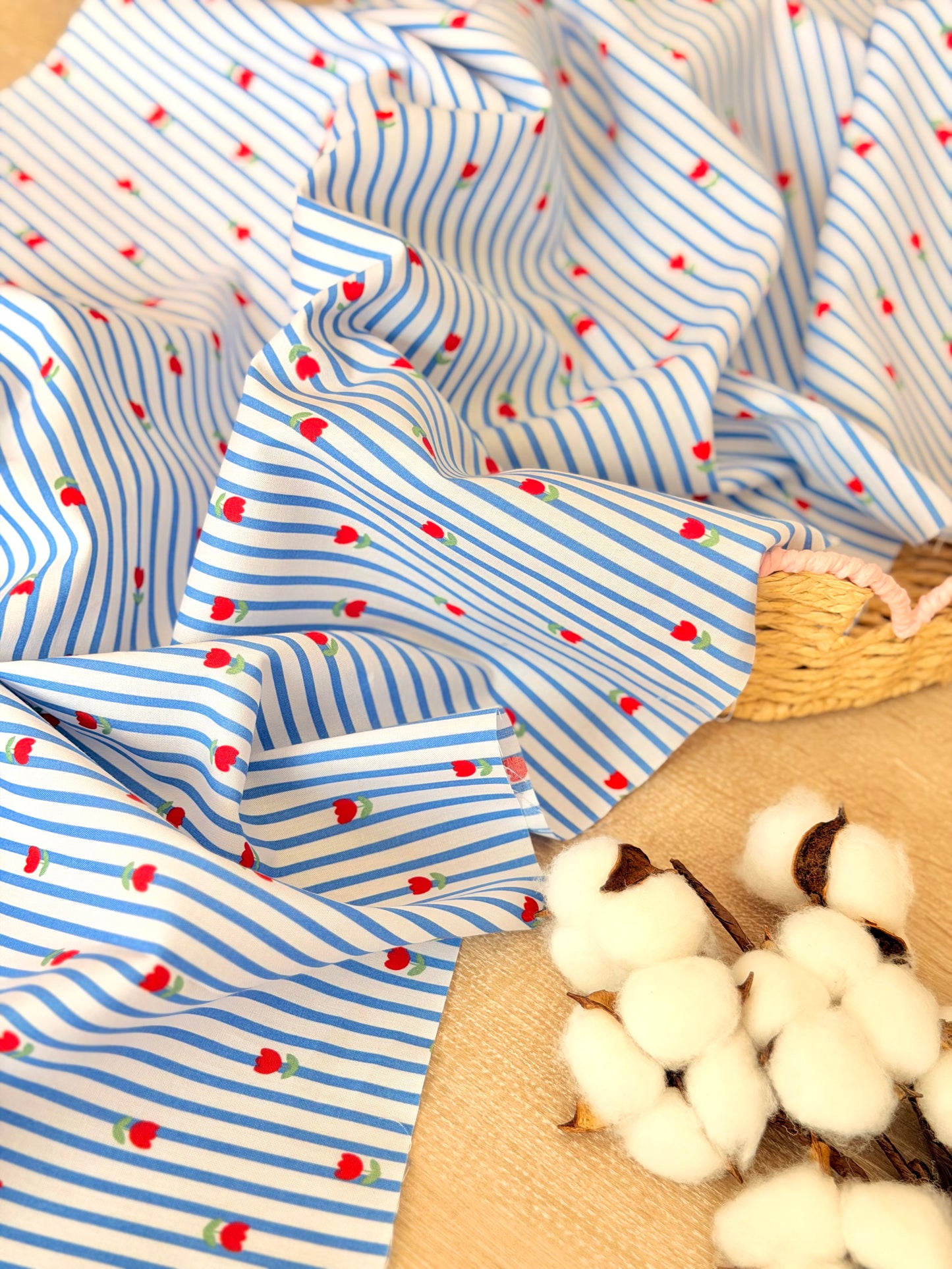 Printed Cotton Tulip Lane
