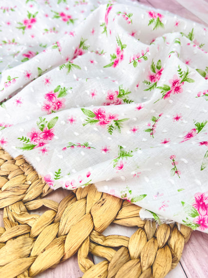 Printed Plumeti Cotton Flowers 16