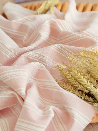 Artisanal Printed Linen Stripes 03