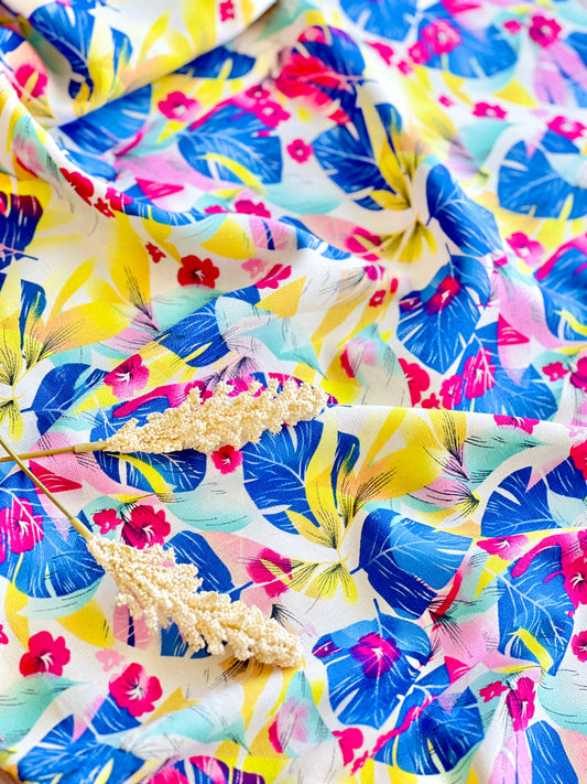 Printed Linen Hawaiian Paradise