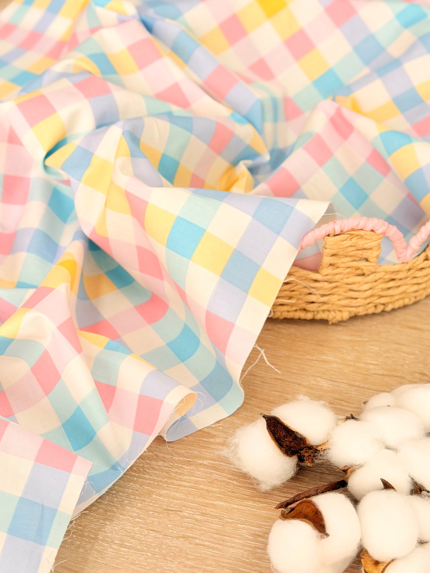 Cotton Twill Baby Vichy