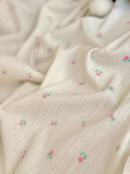 Printed Cotton Jersey Petite Bloom