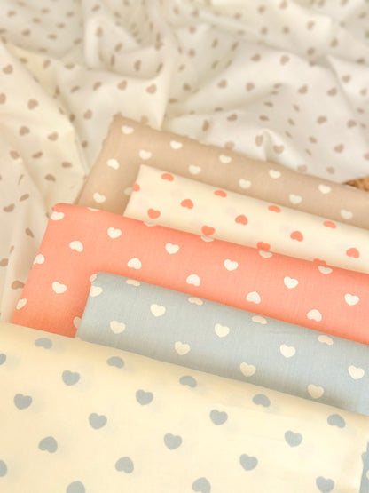 Cotton Twill Pastel Hearts