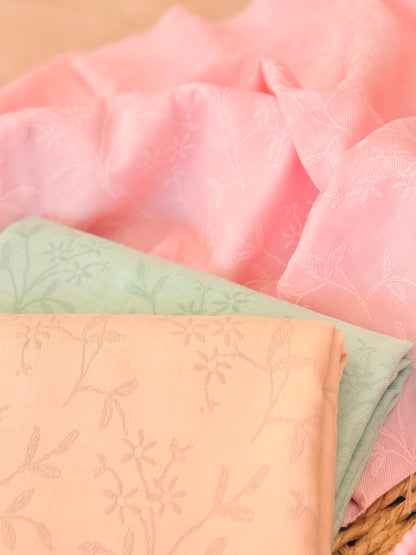 Twill Puff Stretch Blush Garden