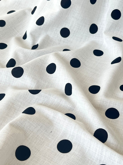 Printed Linen Big Dot