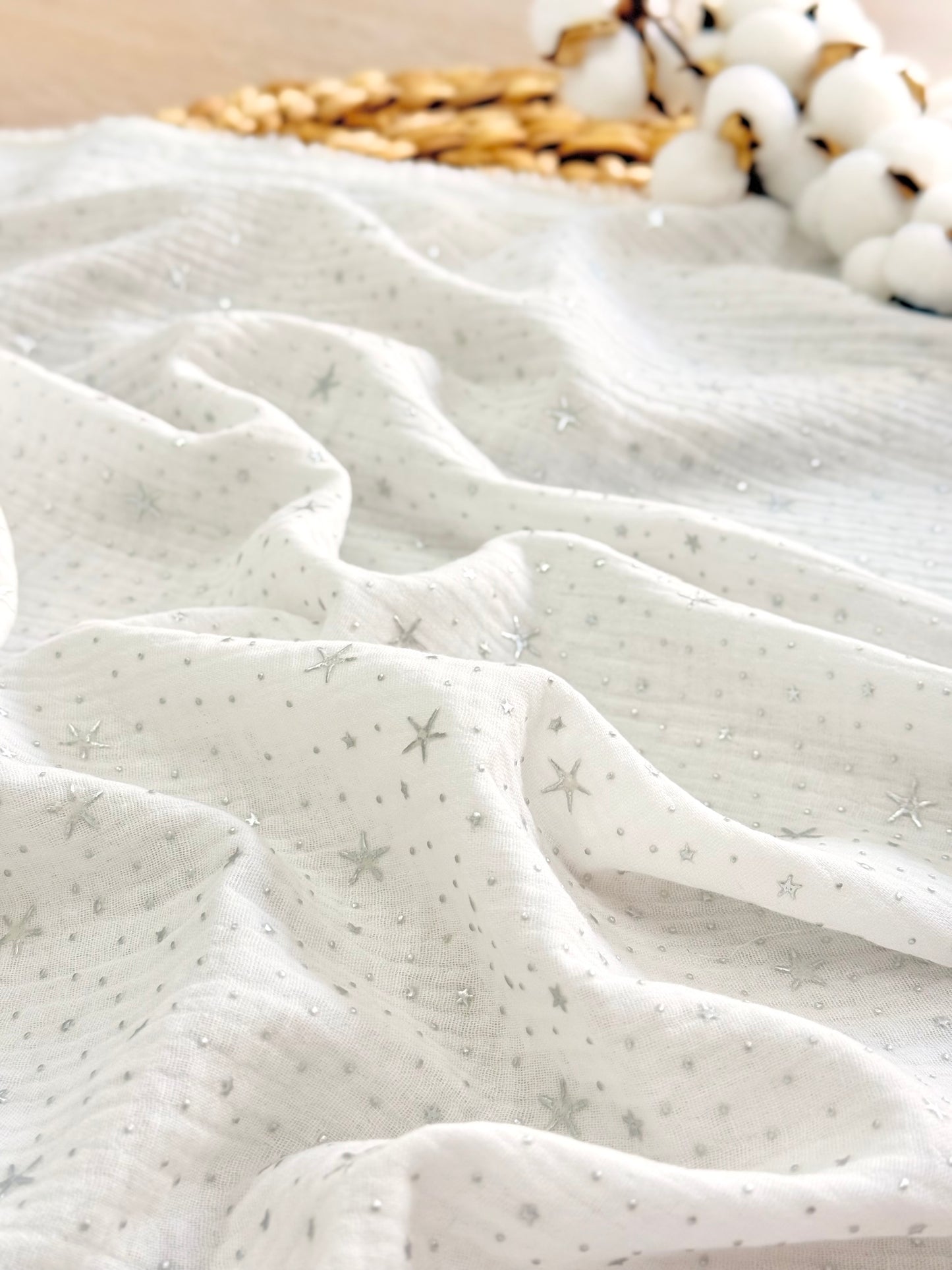 Muselina Silver Stardust