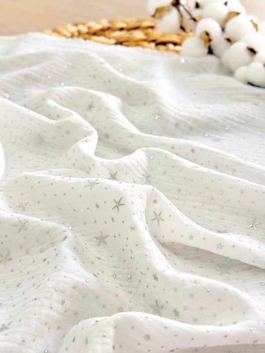 Muselina Silver Stardust