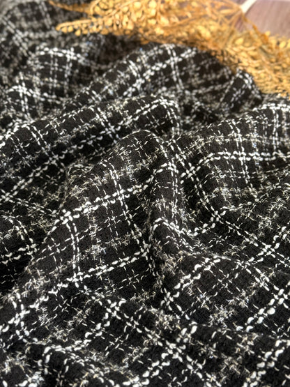 Tweed Check Noir