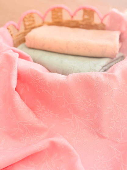 Twill Puff Stretch Blush Garden