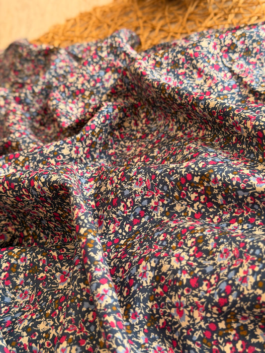 Printed Cotton Midnight Meadow