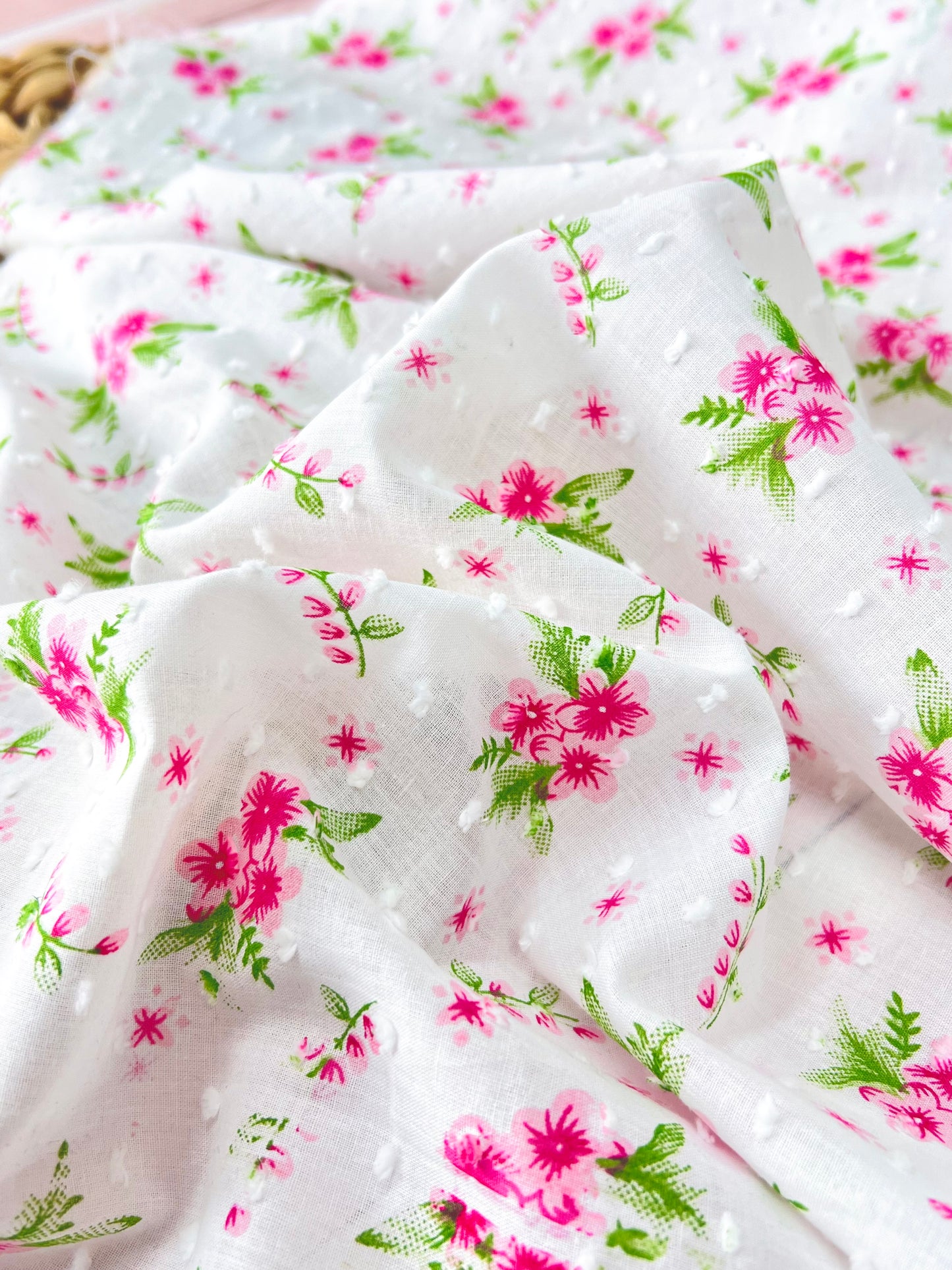 Printed Plumeti Cotton Flowers 16