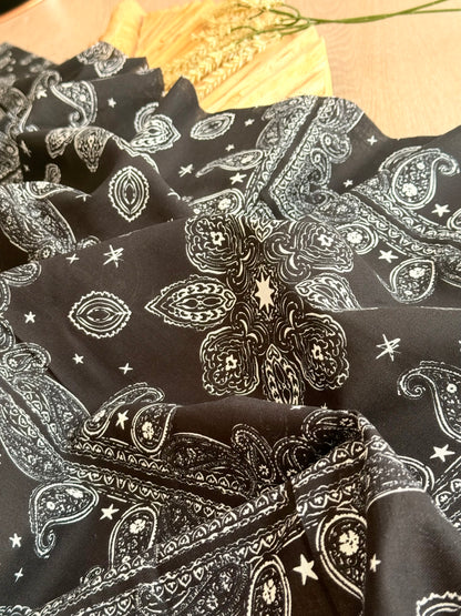 Printed Linen Desert Paisley