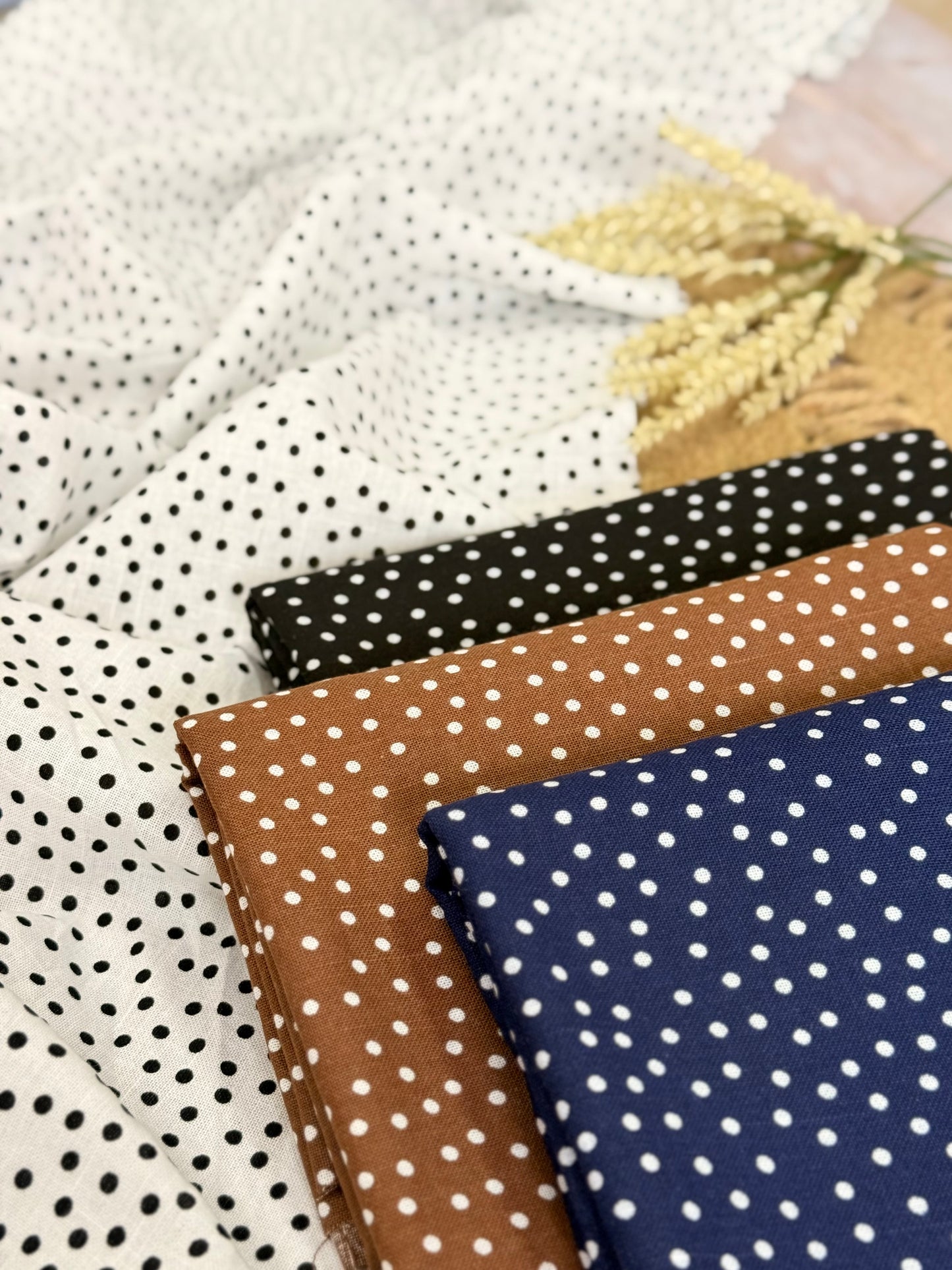Printed Linen Polka Atelier