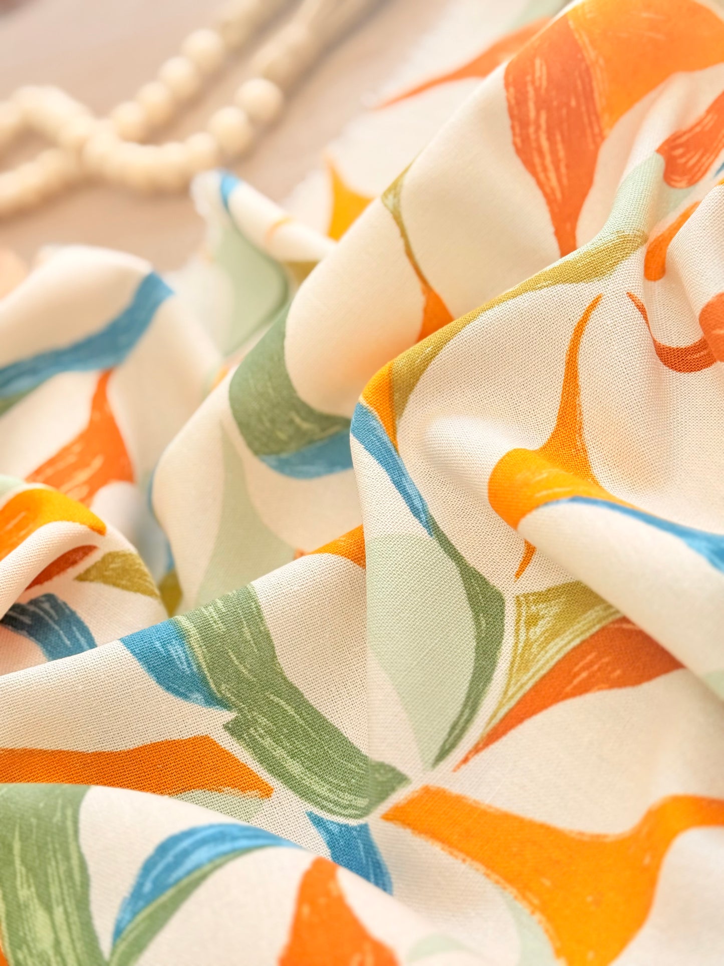 Printed Linen Color Flow