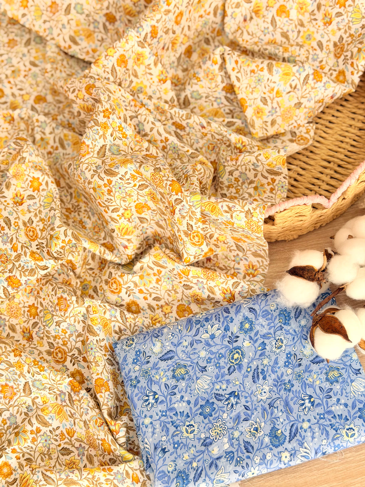 Cotton Twill Autumn Bloom