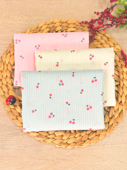 Printed Voile Cherry Bloom