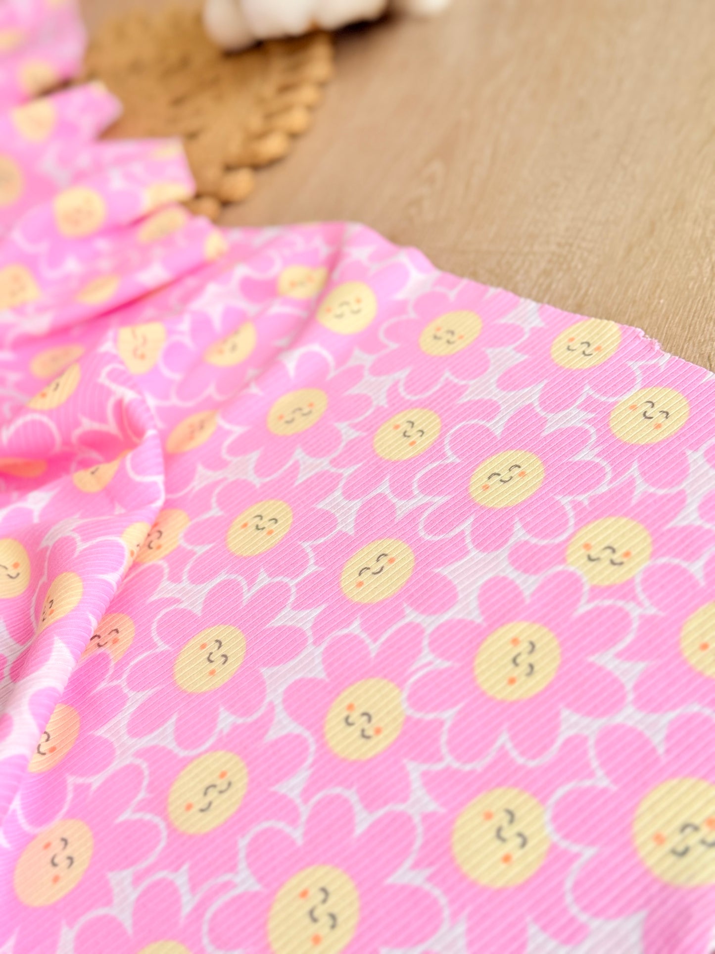Printed Rib Happy Bloom