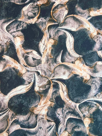 Printed Linen Marbled