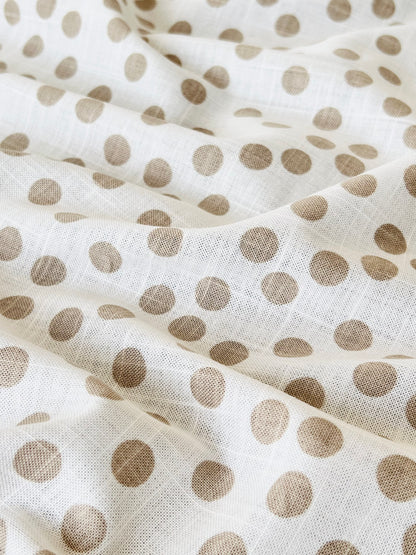 Printed Linen Small Dot