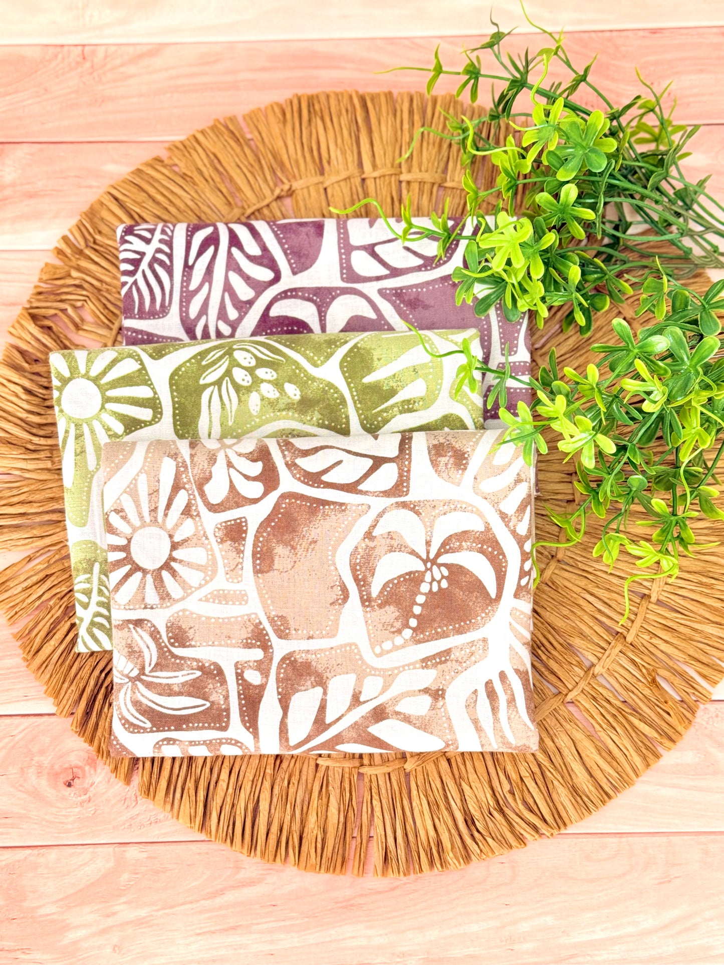 Printed Linen Sahara Tiles