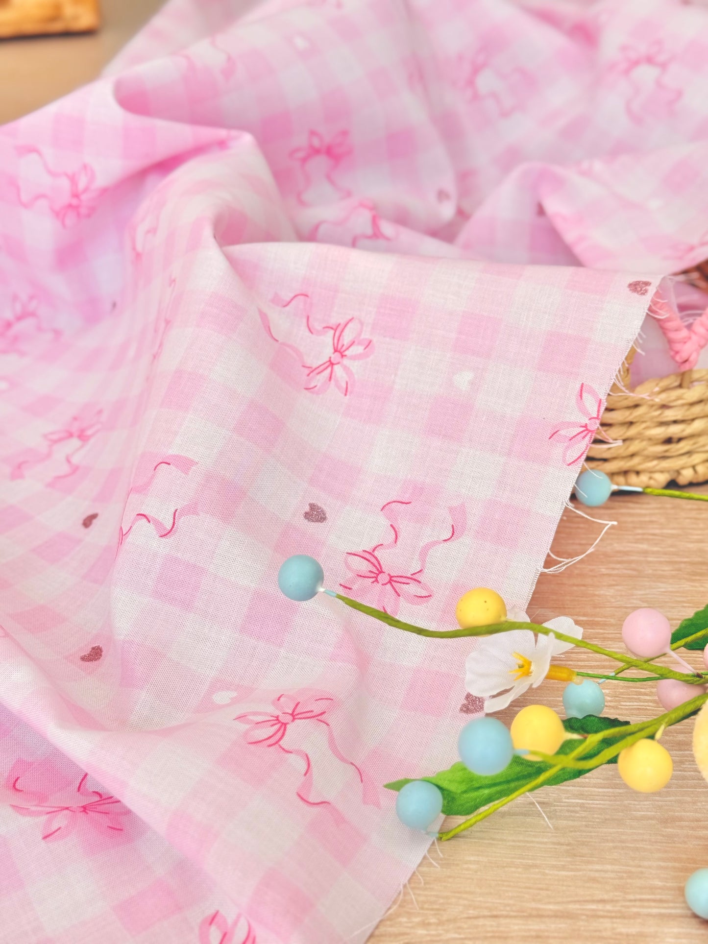 Printed Cotton Shiny Ribbons