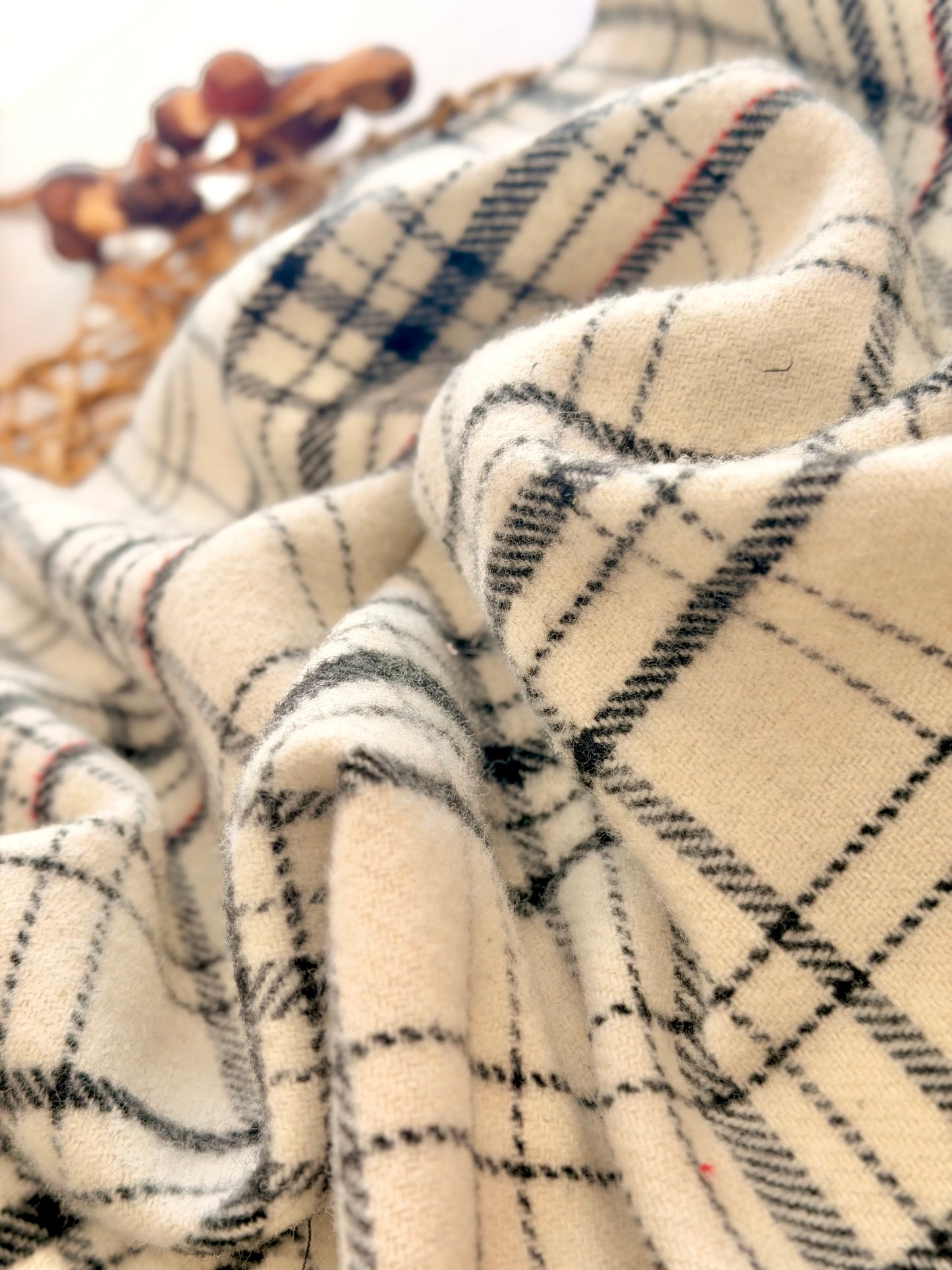 Paño de Lana Snow Windowpane