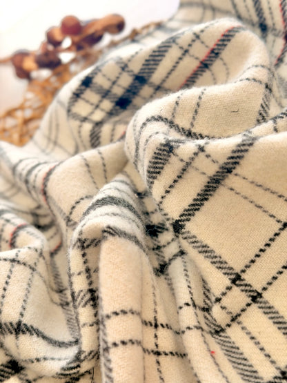 Paño de Lana Snow Windowpane