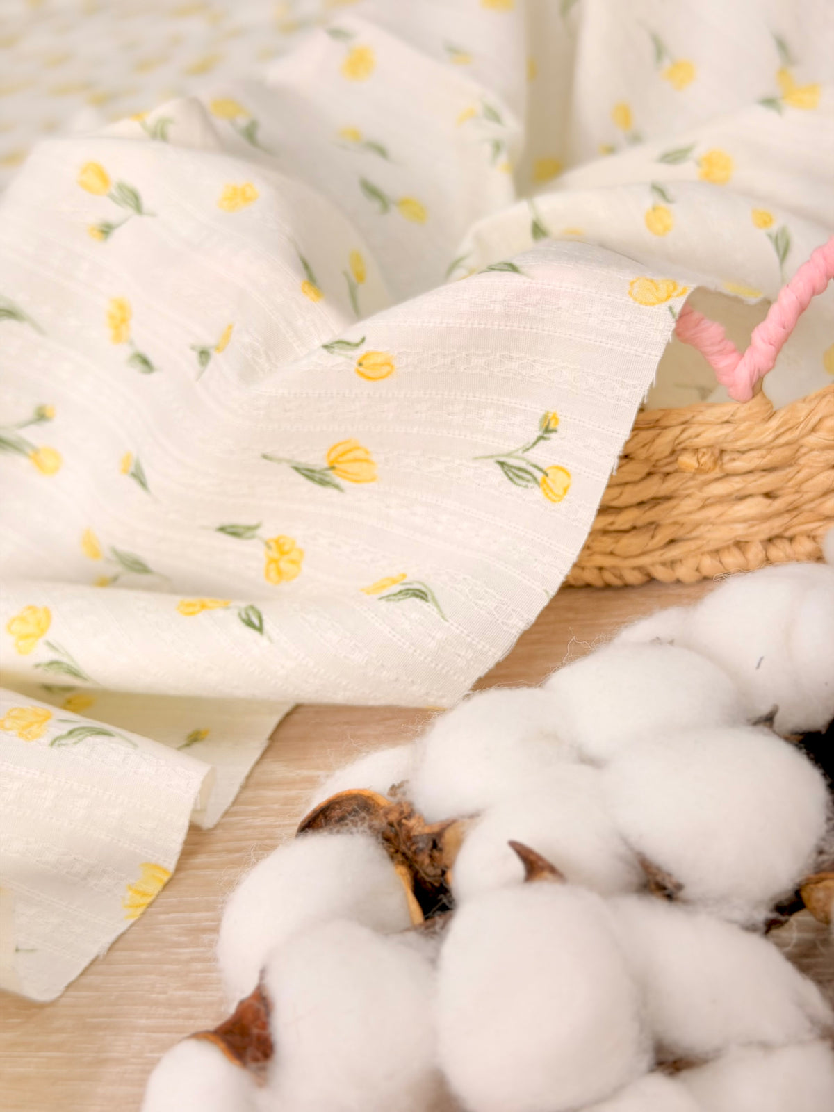 Embroidered Cotton Buttercup