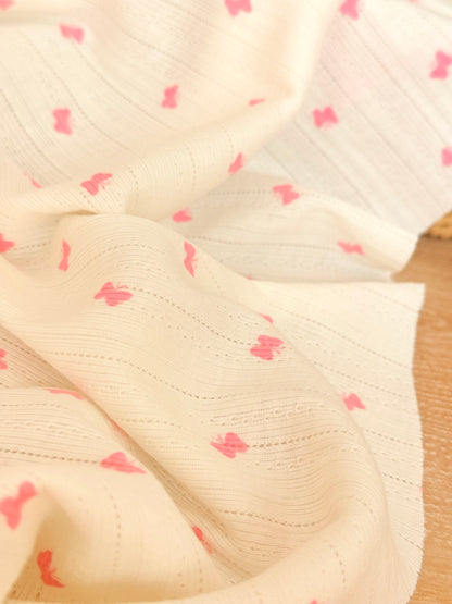 Printed Cotton Jersey Little Butterflies