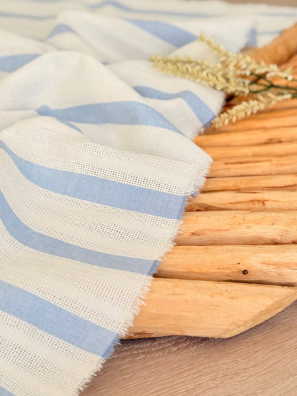 Artisanal Printed Linen Stripes 04