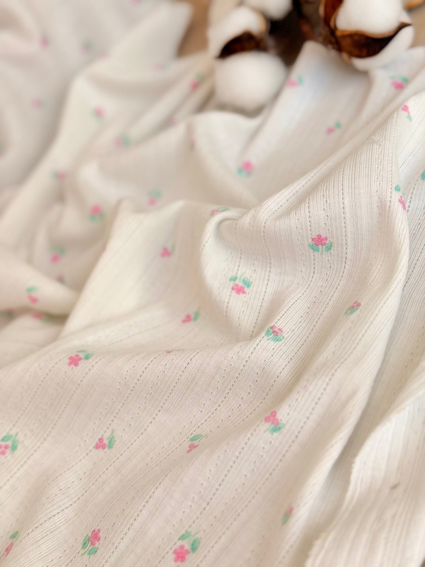 Printed Cotton Jersey Petite Bloom