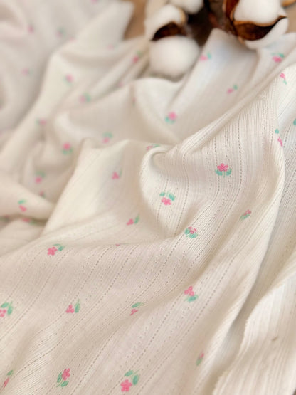 Printed Cotton Jersey Petite Bloom