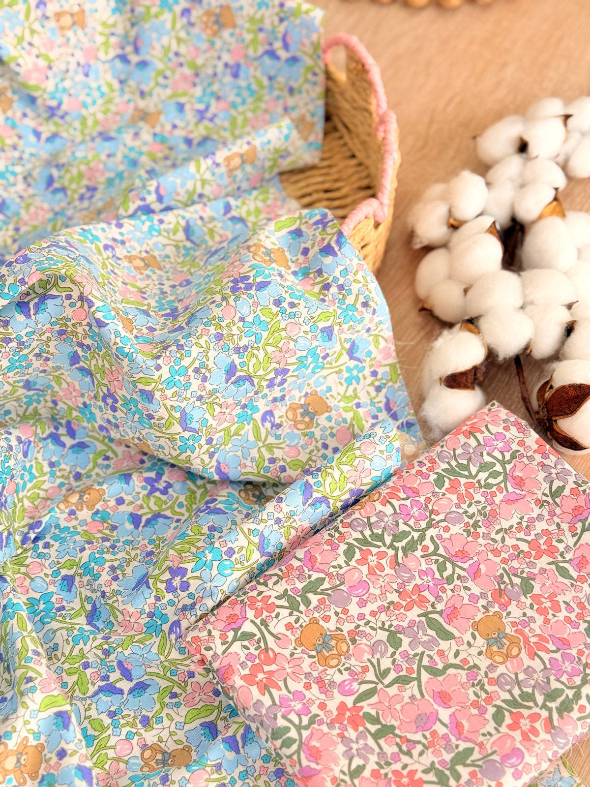 Cotton Twill Teddy Meadow