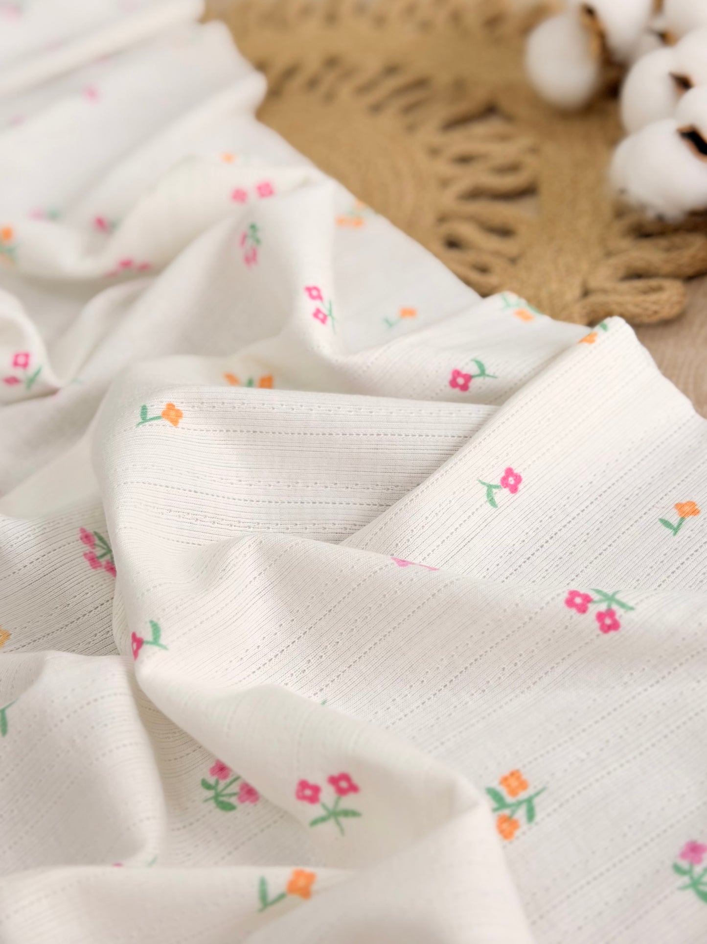 Printed Cotton Jersey Wildflower Sprinkle