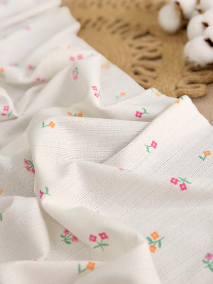 Printed Cotton Jersey Wildflower Sprinkle
