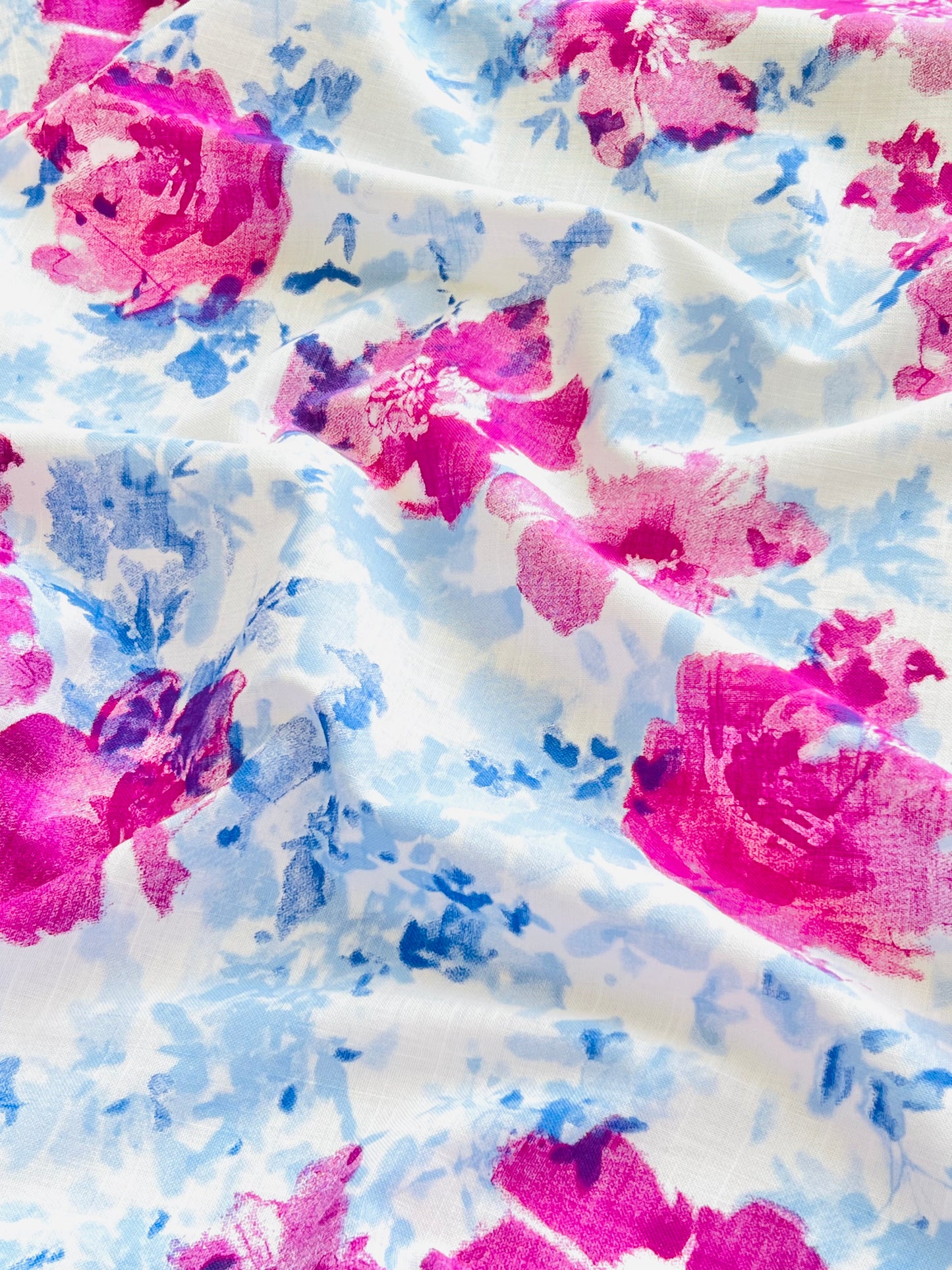 Printed Linen Begonia